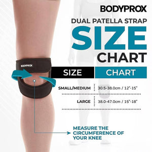 Knee Pain Relief Adjustable Neoprene Knee Strap (Pack of 2)